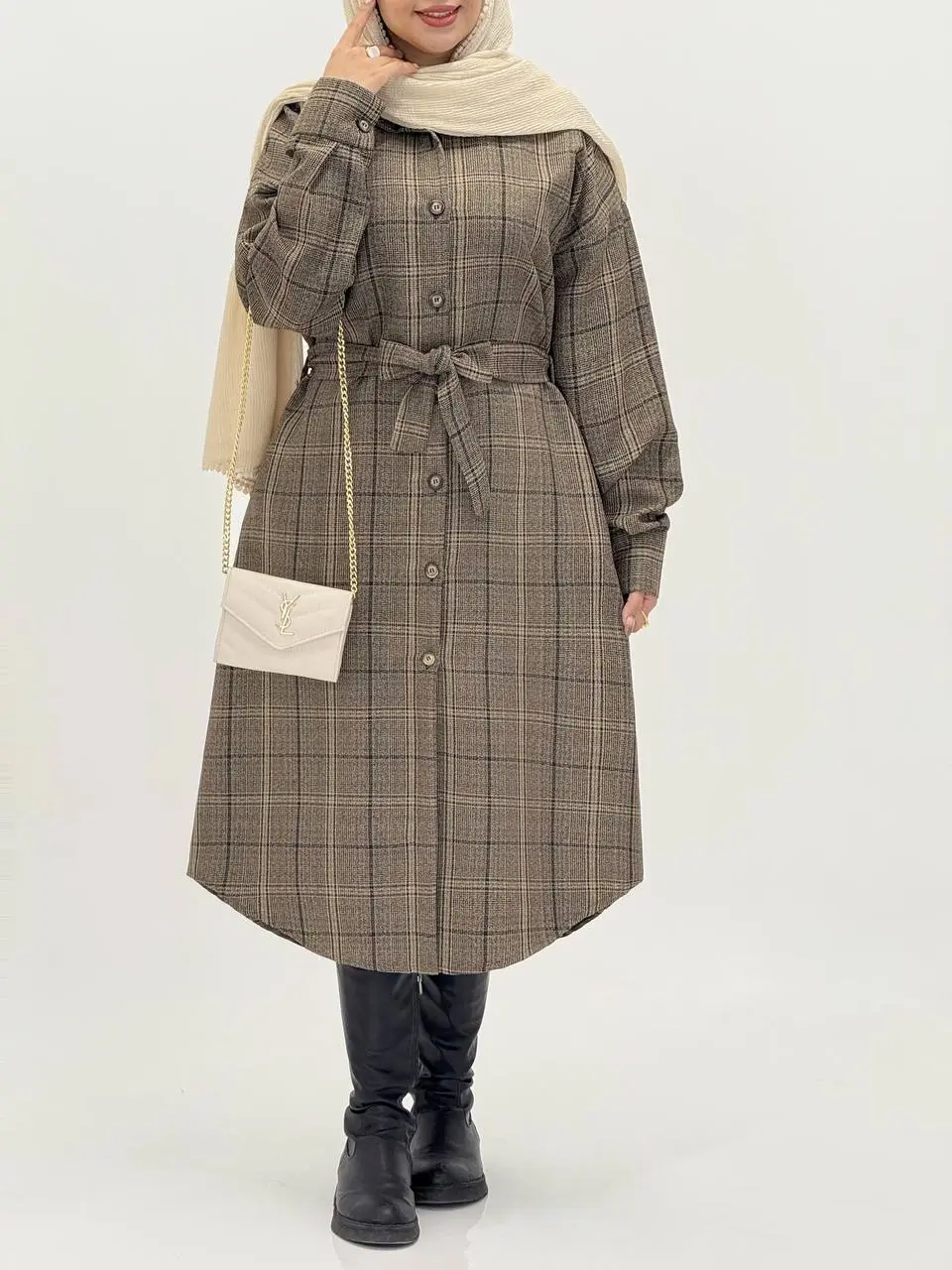 3564-مانتو پاییزه شایلین